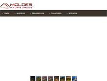 Tablet Screenshot of moldespropiedades.com